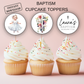 Baptism Cupcake Toppers