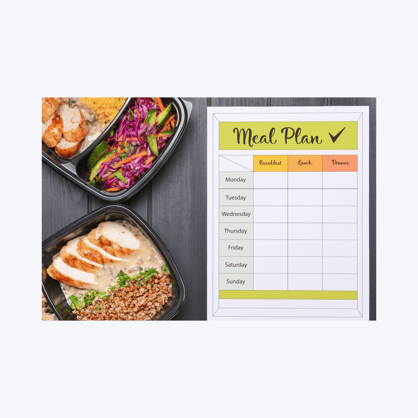 Healthy Eating Meal Plan Checklist