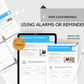 Using Alarms or Reminders