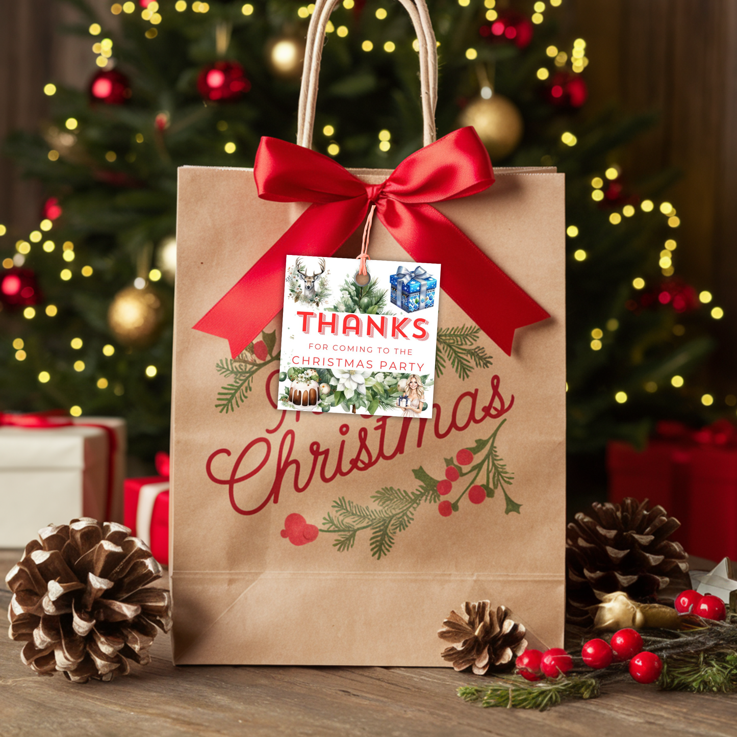 Christmas Thank You Tag