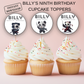 9th Birthday Cupcake Toppers Boy
