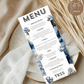 60th Birthday Menu Female