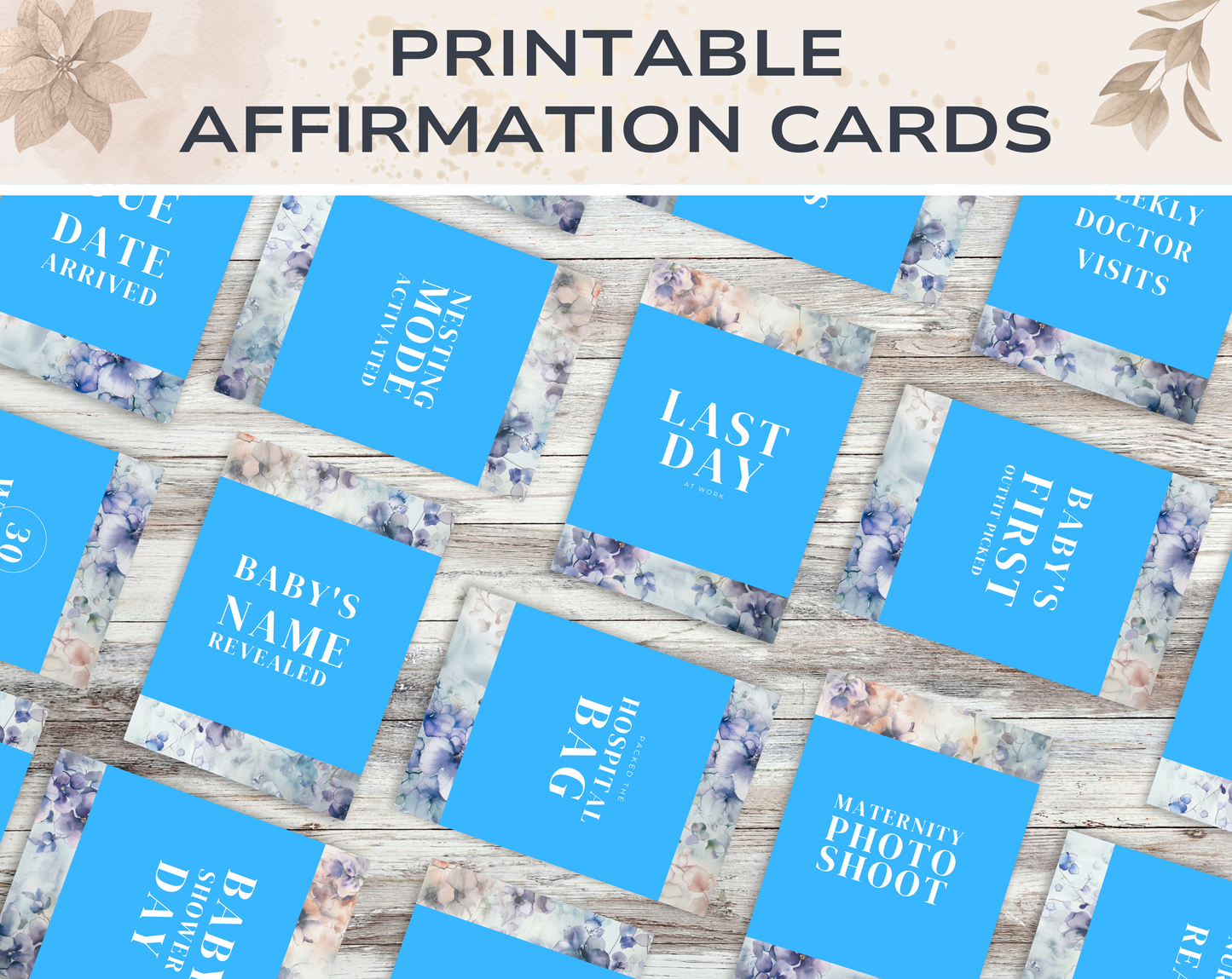 40 IVF Pregnancy Milestone Cards