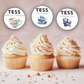 60th Birthday Cupcake Toppers Girl