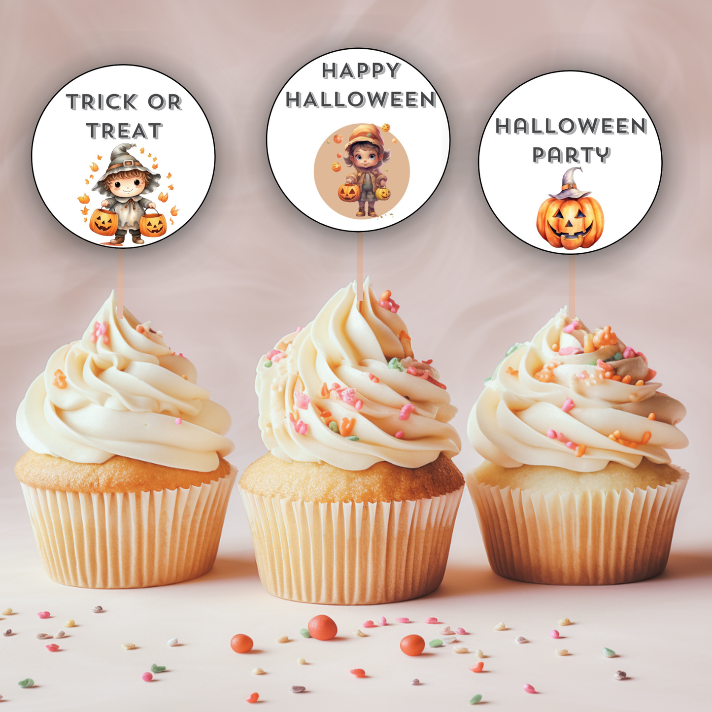 Halloween Cupcake Toppers