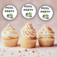 Pool Party Cupcake Topper