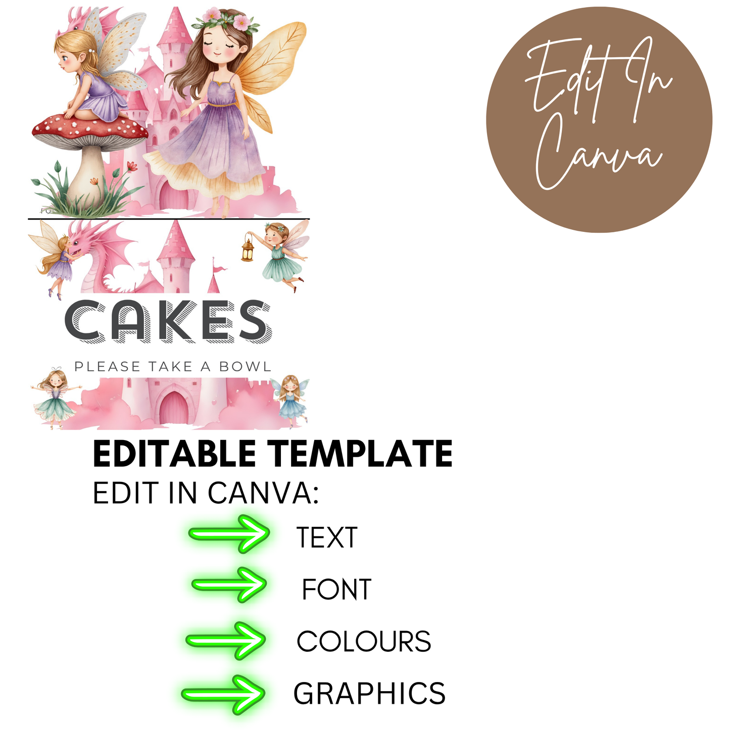 8th Birthday Girl Food Labels