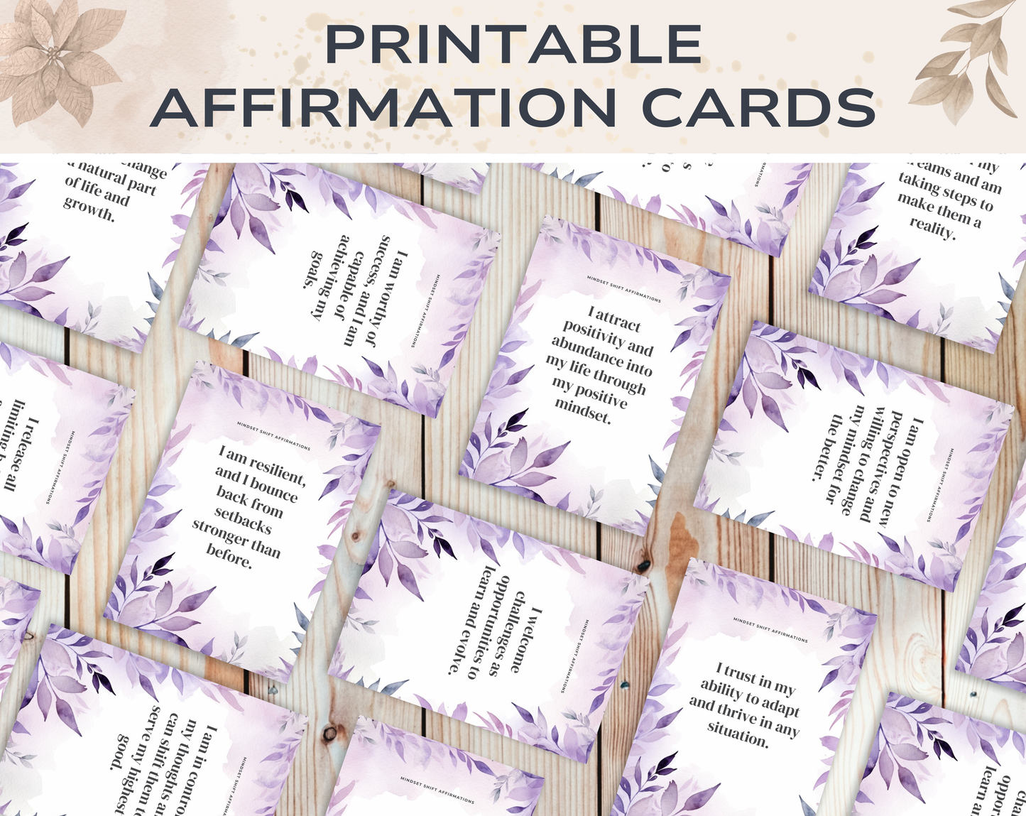 Mindset Shift Affirmation Cards