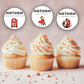 80th Birthday Cupcake Toppers Man