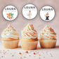 50th Birthday Cupcake Toppers Woman