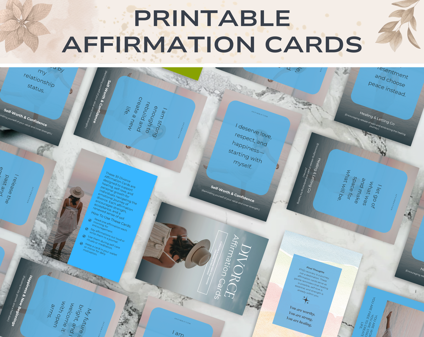30 Divorce Affirmation Cards