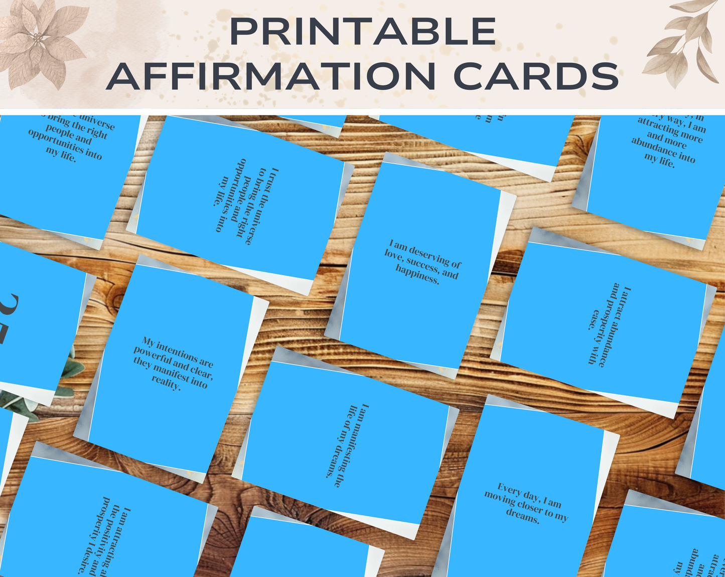 25 Manifestation Affirmation Cards