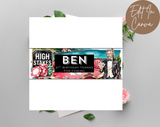 21st Birthday Chocolate Bar Wrapper Male
