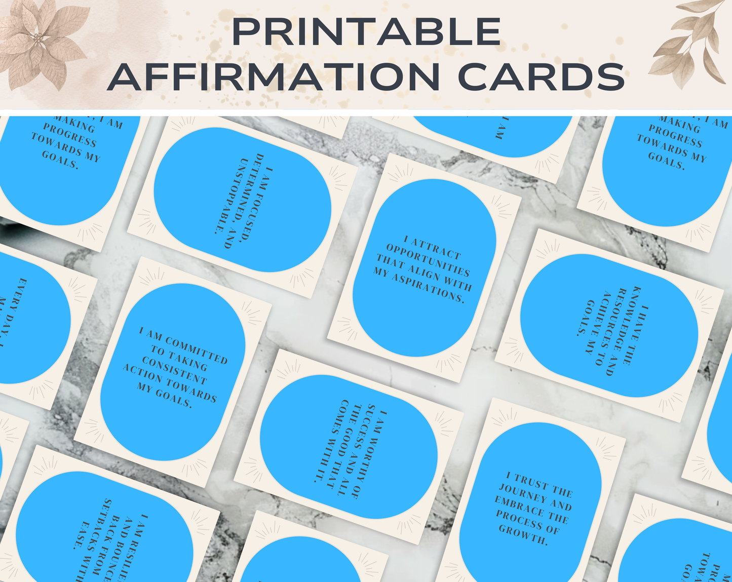 28 Goal Getter Affirmation Cards