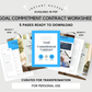 Goal Commitment Contract Worksheets