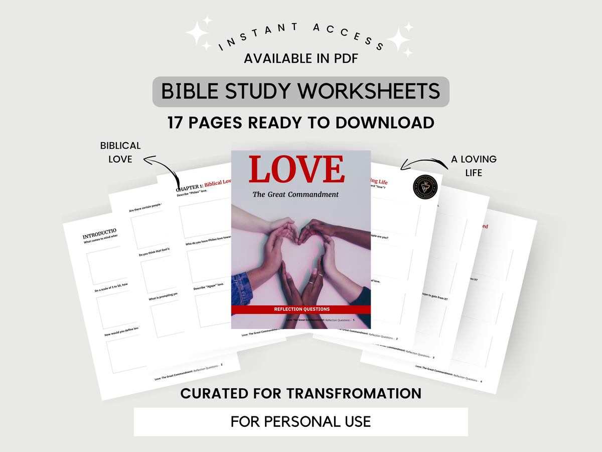 Great Commandment Bible Study Worksheet