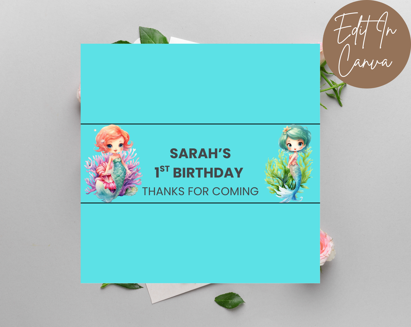 1st Birthday Chocolate Bar Wrapper