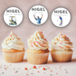 60th Birthday Cupcake Toppers Man