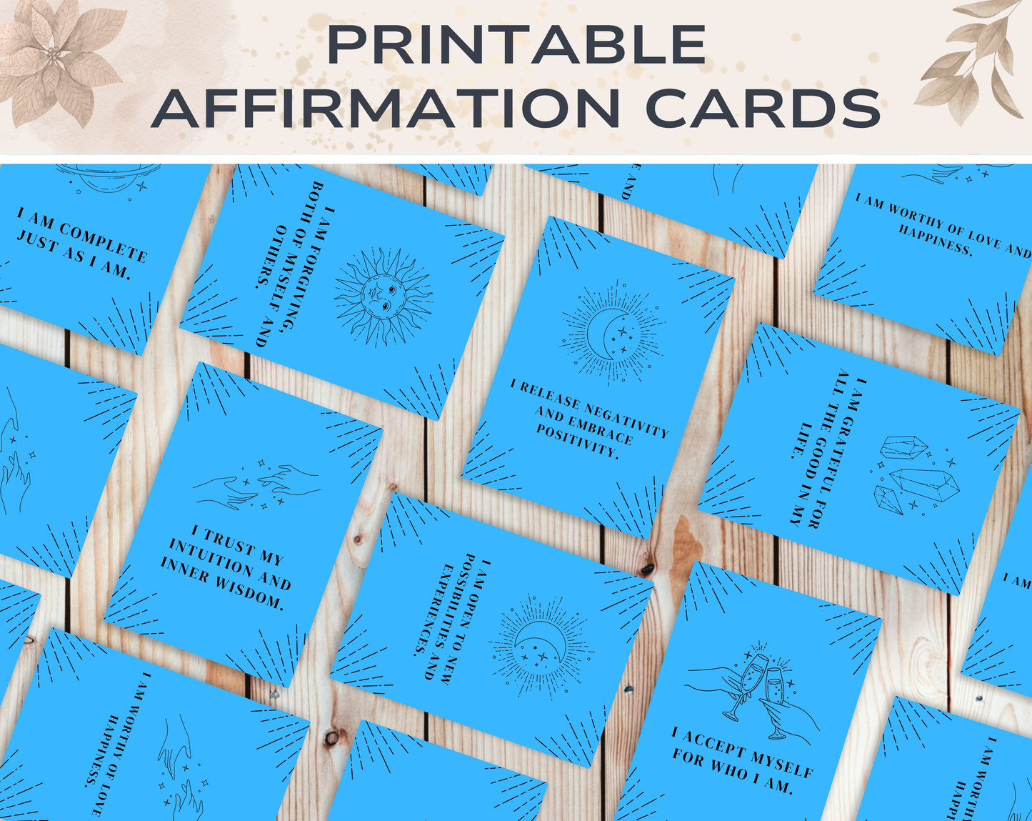 25 Mental Health Affirmation Cards