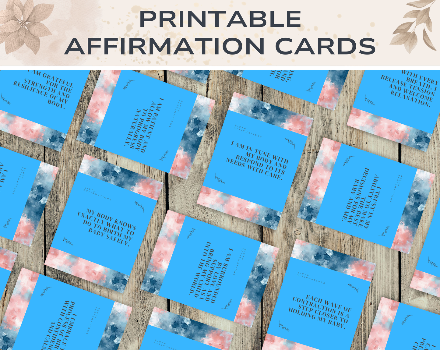30 Birth Affirmation Cards