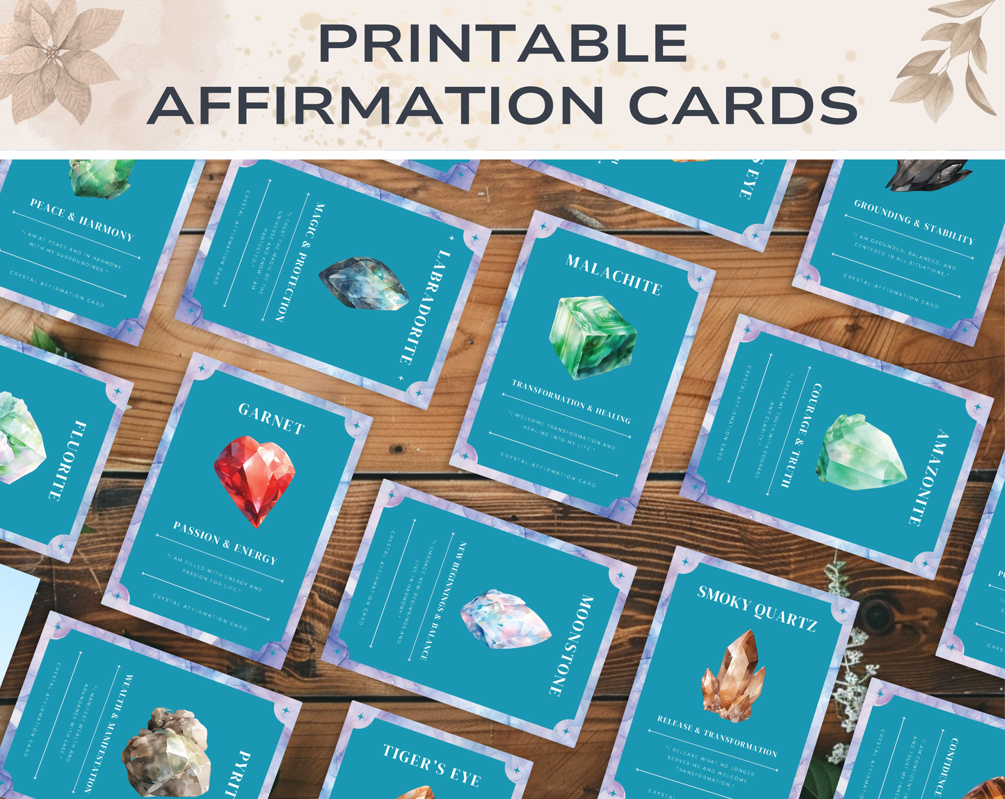 Crystal Affirmation Cards