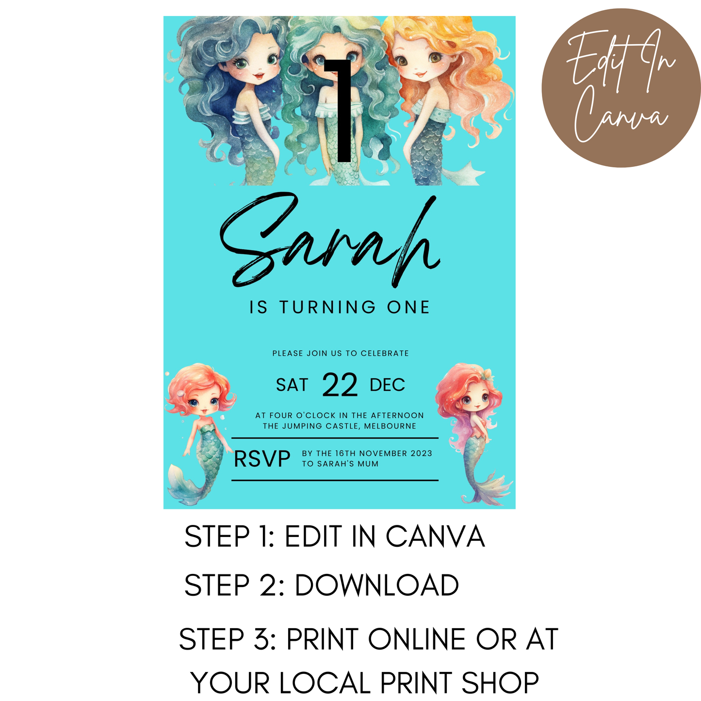1st Birthday Invitation