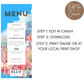 4th Birthday Menu