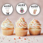 40th Birthday Cupcake Toppers Man