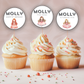 5th Birthday Cupcake Toppers Girl