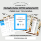 Growth Goal Setter Worksheets