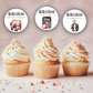 50th Birthday Cupcake Topper Man