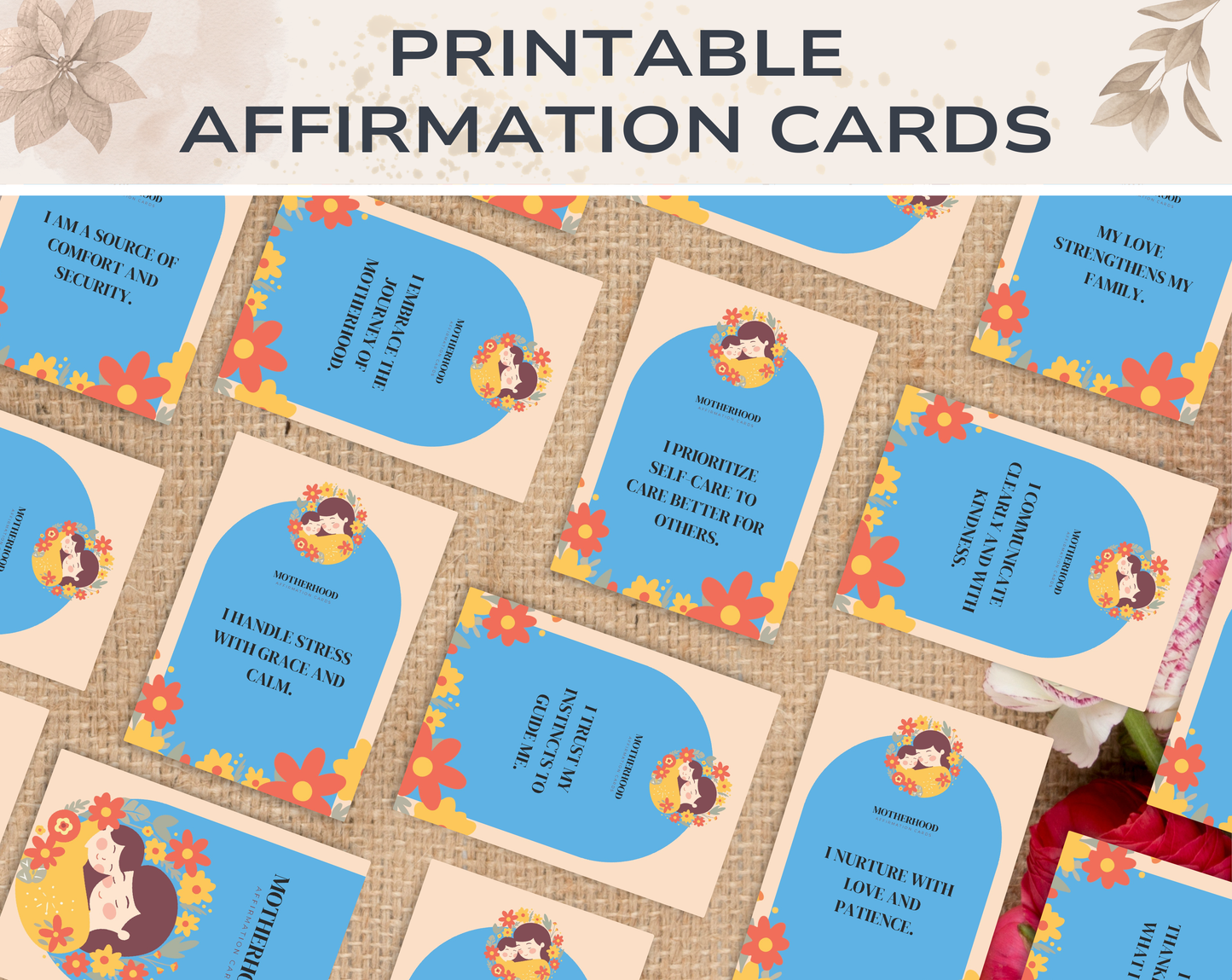 55 Motherhood Affirmation Cards