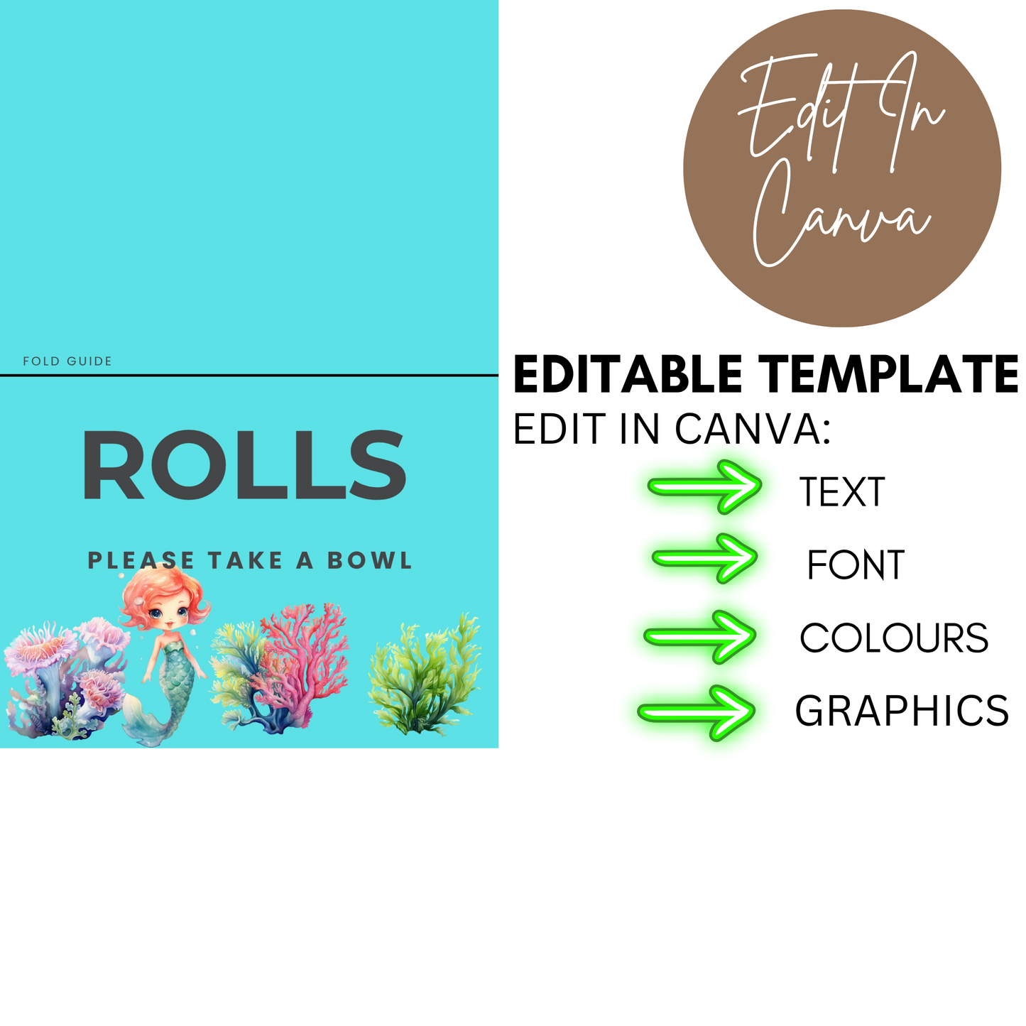 1st Birthday Food Labels