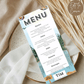 70th Birthday Menu