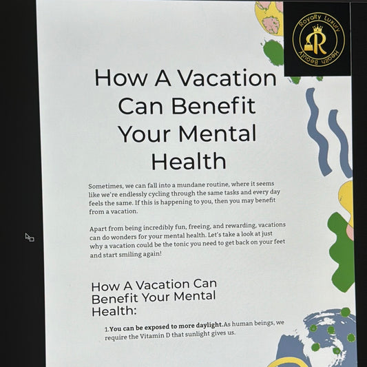 How A Vacation Can Benefit Your Mental Health