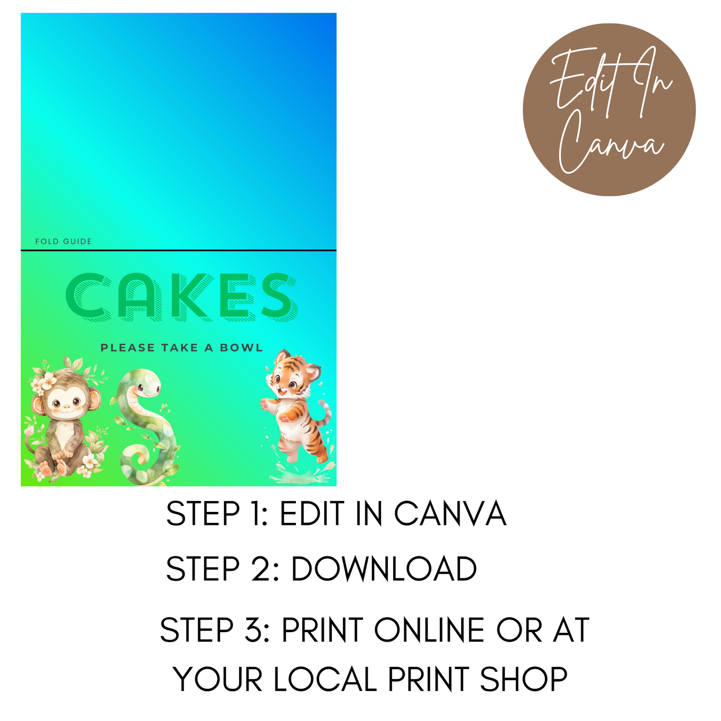 2nd Birthday Food Labels