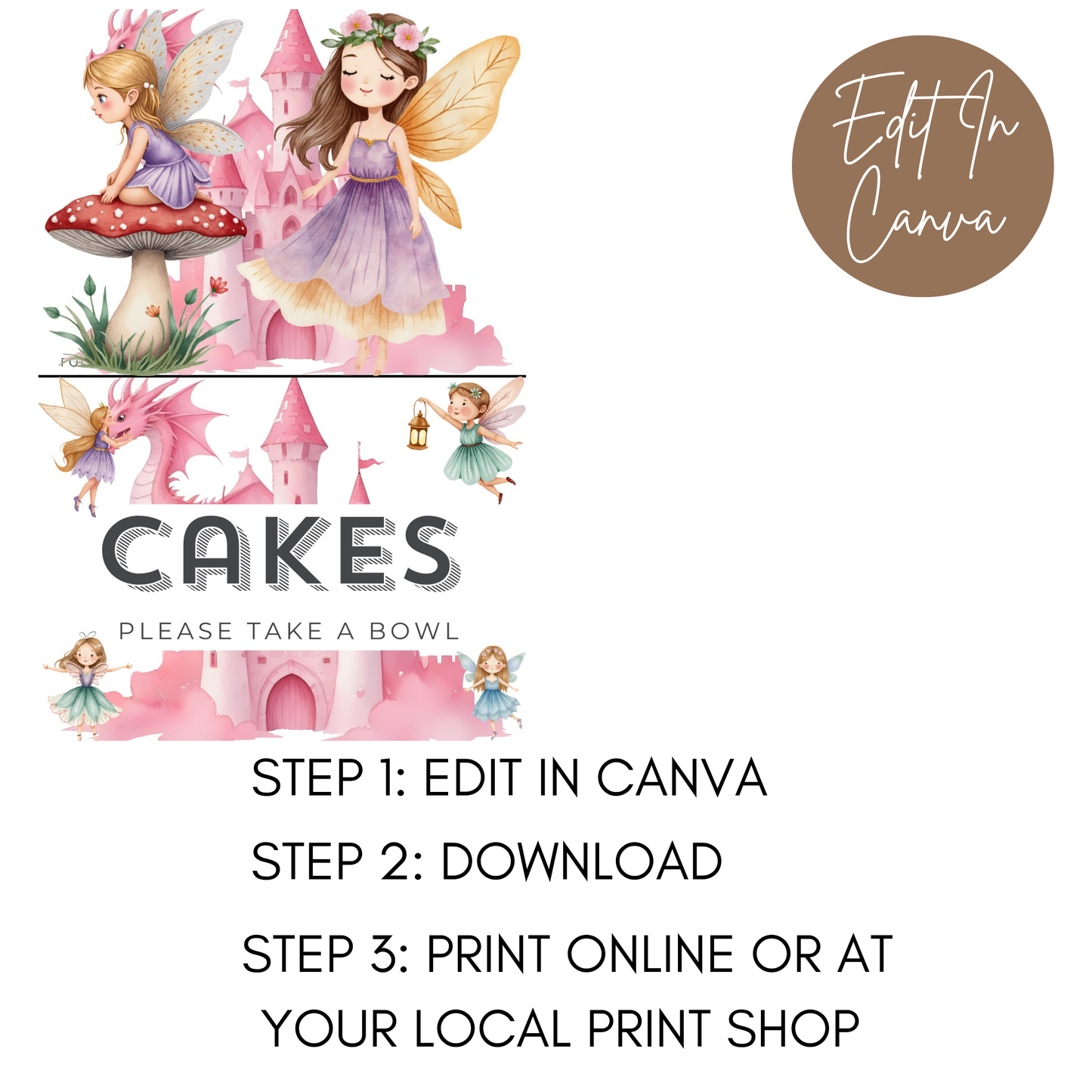 8th Birthday Girl Food Labels