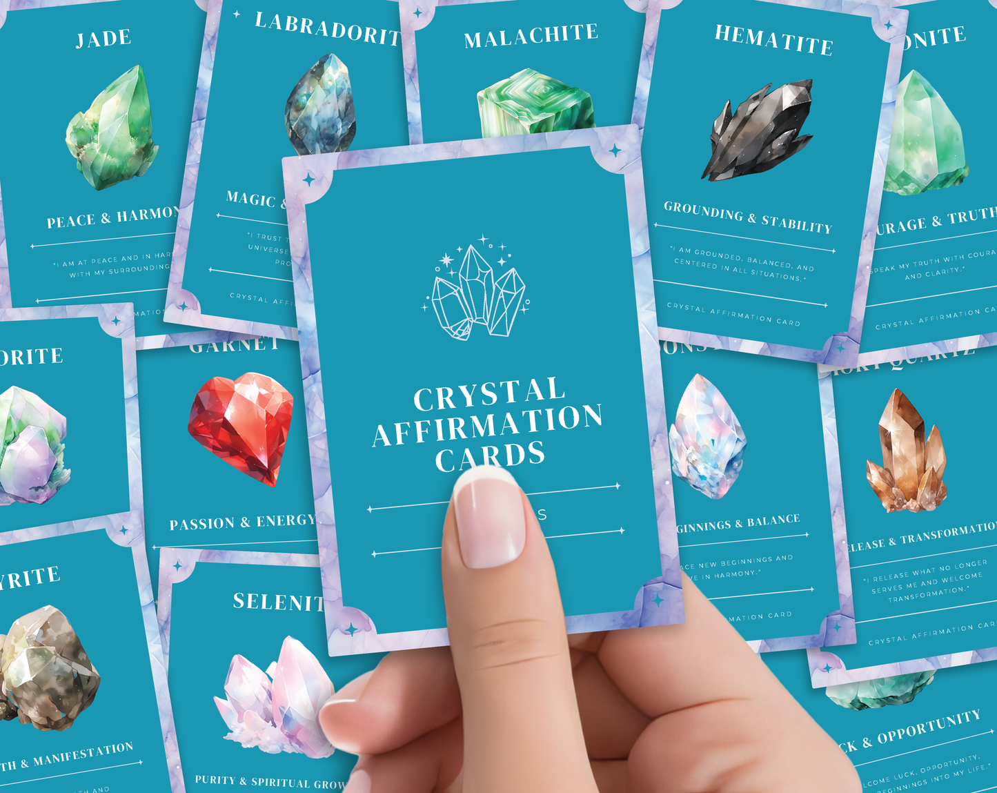 Crystal Affirmation Cards
