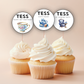 60th Birthday Cupcake Toppers Girl