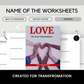 Great Commandment Bible Study Worksheet