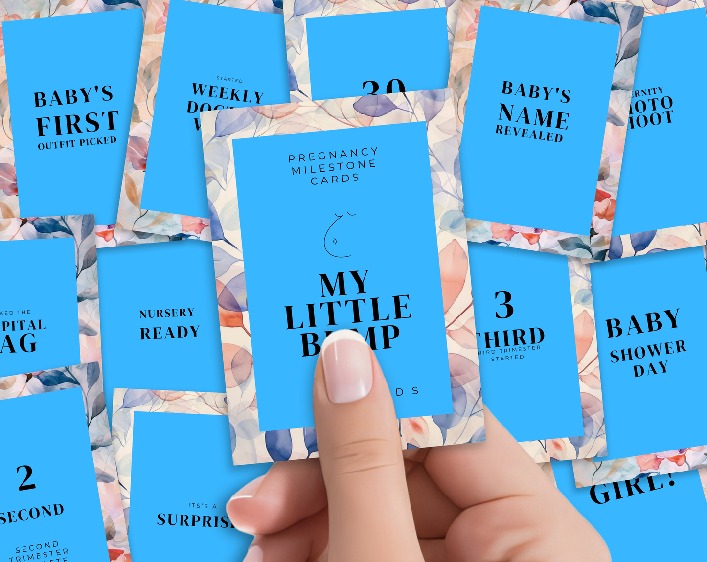 40 Pregnancy Milestone Cards