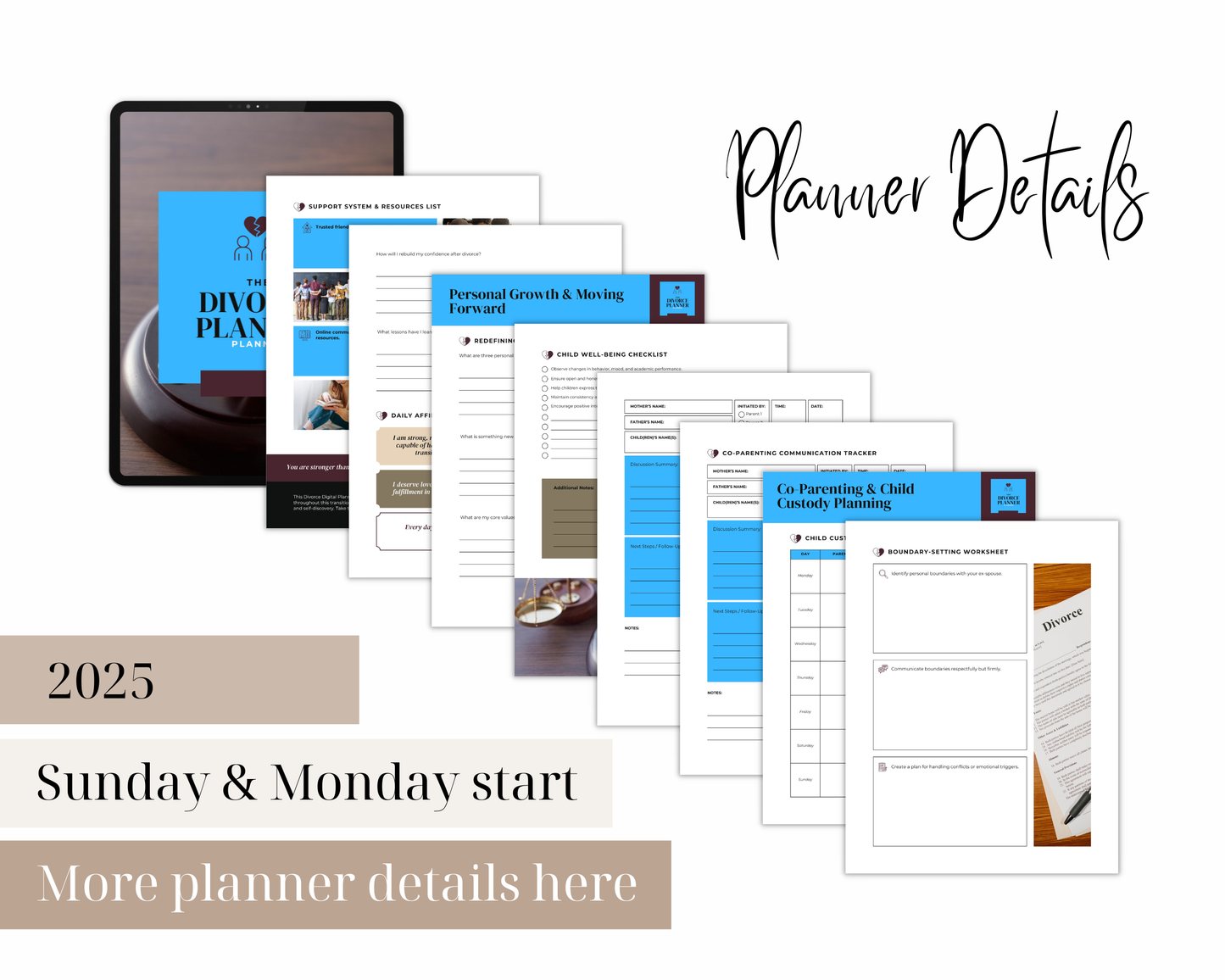 Divorce Digital Planner