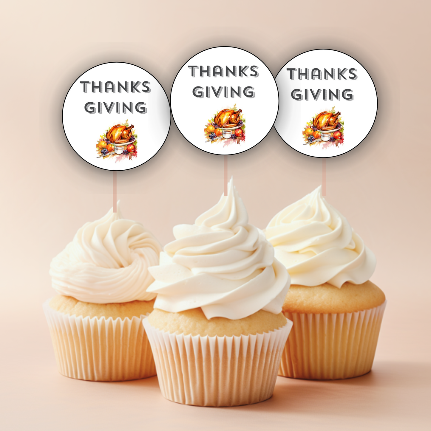 Thanksgiving Cupcake Topper