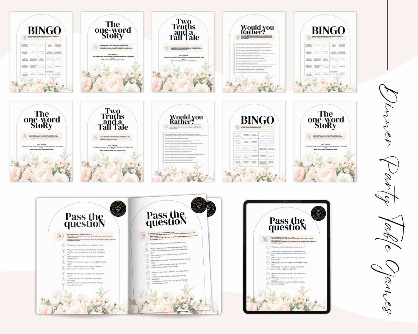 Dinner Party Table Games