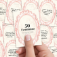 50 Feminine Affirmation Cards