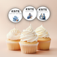 80th Birthday Cupcake Toppers Girl