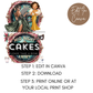 21st Birthday Food Labels