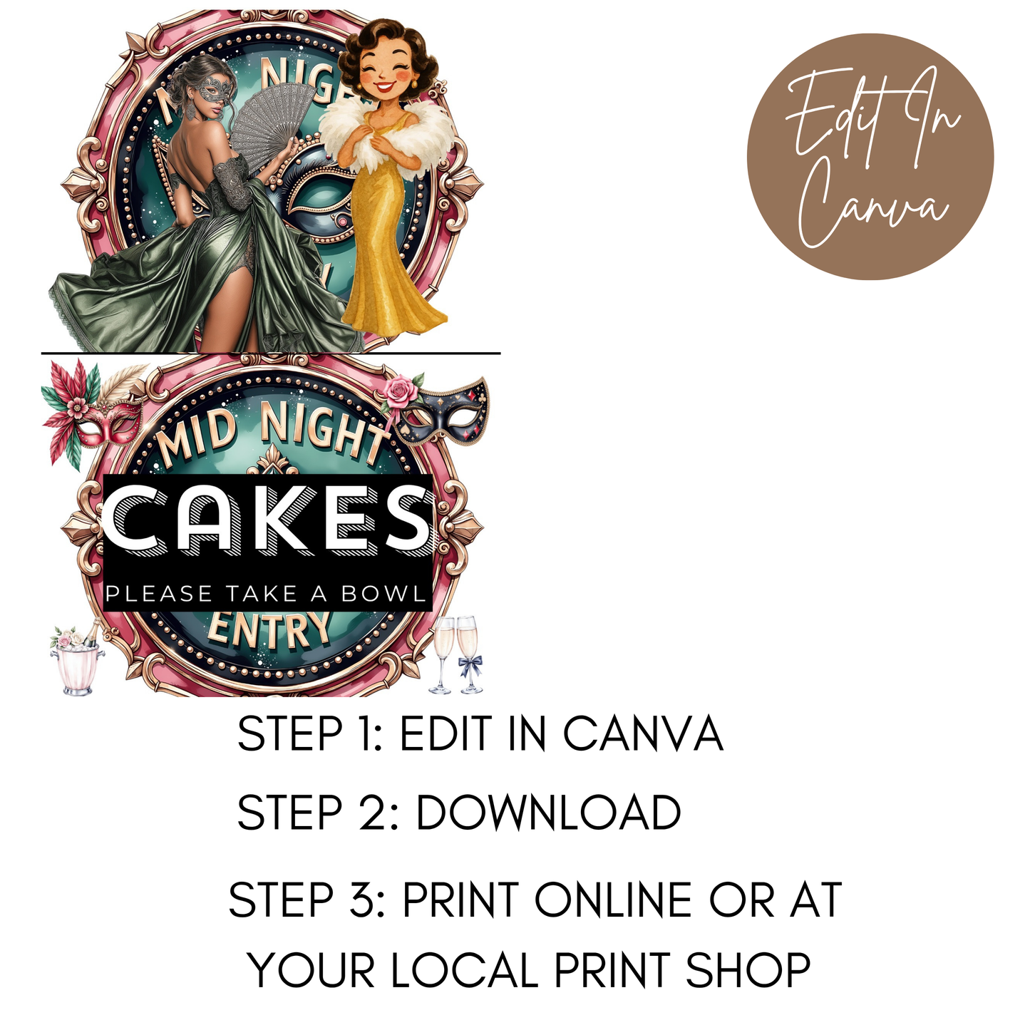 21st Birthday Food Labels
