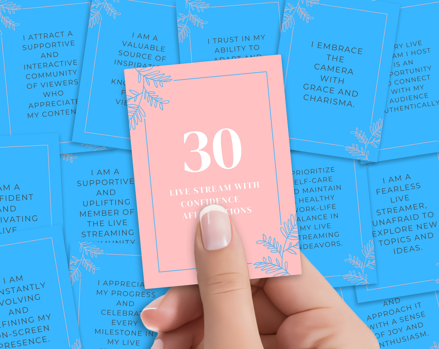 30 Streamer Affirmation Cards