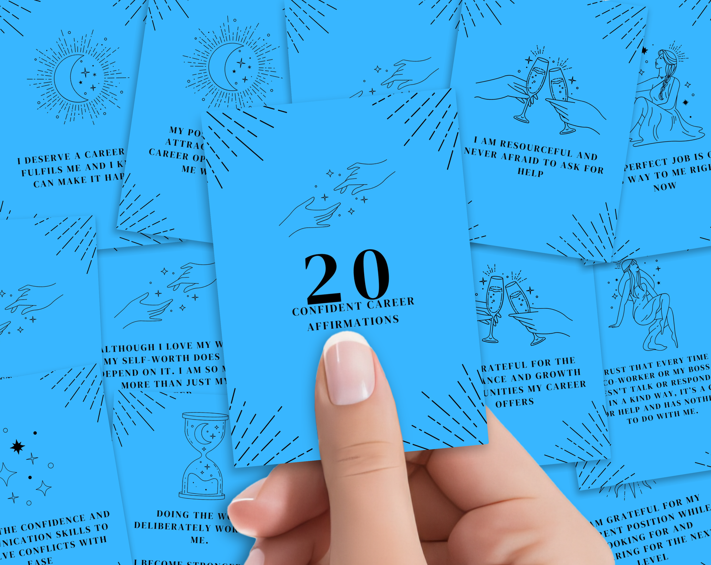 20 Confident Career Affirmation Cards